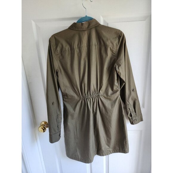Tommy Hilfiger Women's Cotton/Tencel  Long Sleeve Button Front Shirt Dress SZ Me - Picture 2 of 8